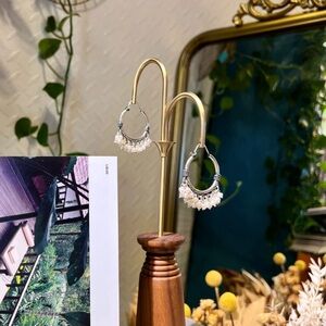 925 sliver and pearl earrings